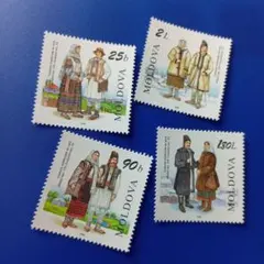 外国切手4枚（デンマーク・フィンランド：民族衣装） - メルカリ