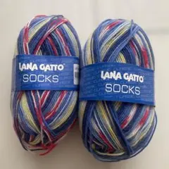 LANA GATTO SOCKS 毛糸 2玉セット