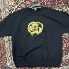 プリントスウェット 黒