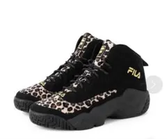 FILA レオパード柄 ハイカットスニーカー