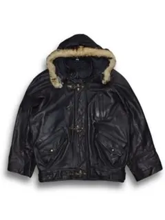 90s Vintage Leather Fireman Jacket