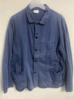 60s～70s フレンチワークジャケット ヘリンボーン ヴィンテージ