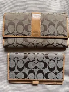 COACH シグネチャー 長財布 ブラウン