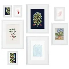 イケア IKEA クノッペング ポスター付きフレーム8個セットのサムネイル