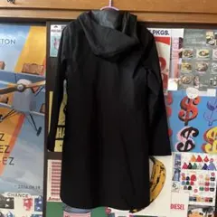 UNIQLOブロックテックコート黒 フード付XS 隠しポケット付き