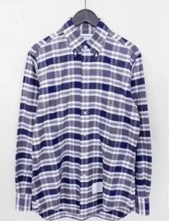 THOM BROWNE トムブラウン チェックシャツ　size0 ボタンダウンのサムネイル