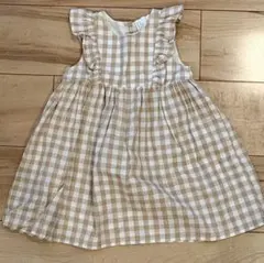 H&M ギンガムチェック ワンピース 92cm