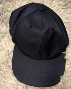 黒いキャップ ポリエステル素材