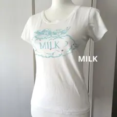 美品　MILK ミルク　Tシャツ 半袖　刺繍　ANGEL 半袖カットソーのサムネイル