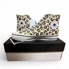 新品converse ALL STARオールスターハイカット レオパード26.5