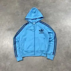 90s00s adidasアディダス　トラックジャケッフーディ　希少カラー　M