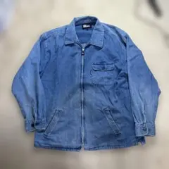 FIRST DOWN デニムジャケット ジップアップ 長袖