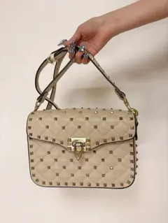 ダチュラ/スタッズ キルティング ショルダーバッグのサムネイル