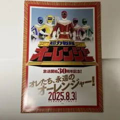 未使用・レア】劇場版『 超力戦隊オーレンジャー 』 劇場用ポスター B2