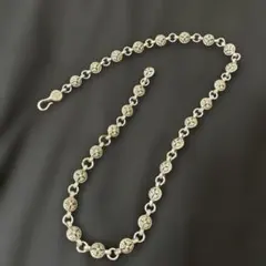 クロムハーツ ネックレス クロスボール chrome シルバー925