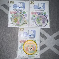ディズニーシー カラフルハピネス ワッペン ダッフィー＆フレンズ3個セット