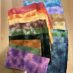 色和紙セット 多色染色模様