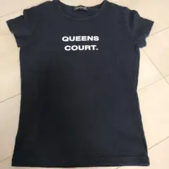 QUEEN'S COURT ブラック Tシャツ サイズ2のサムネイル