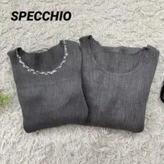 SPECCHIO スペッチオ プリーツカットソー 2点セットのサムネイル