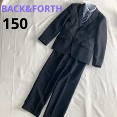 BACK&FORTH 150 フォーマルスーツ ブラック ストライプ