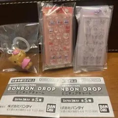 ボンボンドロップシールミニチュアチャーム キティ クロミ 日焼けキティ