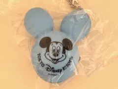 新品未使用　ディズニー　バルーン　バッグチャームケース付き　ミッキーマウス　水色