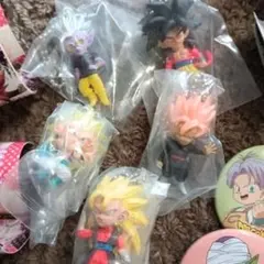 ドラゴンボール フィギュアセット 5体 缶バッジおまけ