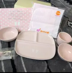 赤ちゃんの城 有田焼 ベビー食器セット ピンクのサムネイル