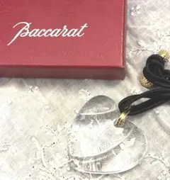 Baccarat バカラ クリスタル ハート ネックレス ペンダント クリアのサムネイル