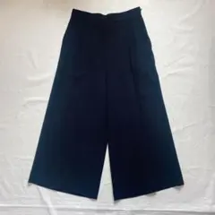 FRAMeWORK 美品✨　裏地なし　薄手　ブラック ワイドパンツ　スカンツ　Ｍ