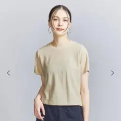 BEAUTY&YOUTH ラメカットソー ショートスリーブ プルオーバー