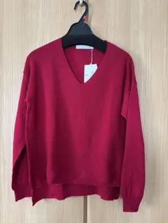 【Human 2nd Occasion】Vネック ウール100%ニット【新品】