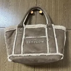 BAYFLOW スエードファーハンドバッグ