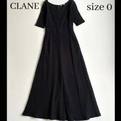◆美品◆CLANE◆2.6万◆RIB CIRCULAR ONE PIECE◆黒
