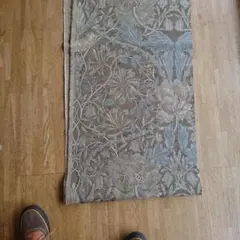 50.5×100.5 ボタニカルマット アンティーク トルコヴィンテージラグ