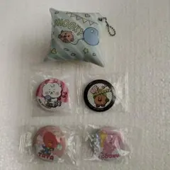 bt21 缶バッチ、キーホルダーくら寿司ノベルティ5点