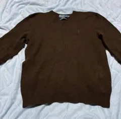 Polo by Ralph Lauren ブラウン Vネックセーター M