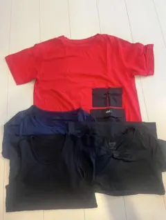 150 GUトップス&UNIQLO インナー4点セット