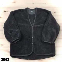 UNIQLO ユニクロ ブラック ボア フリースジャケット M 3043