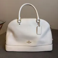 COACH ドーム型 ハンドバッグ ホワイトのサムネイル