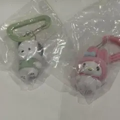 サンリオ カラフルカラビナマスコットチャーム　ポチャッコ、マイメロディ