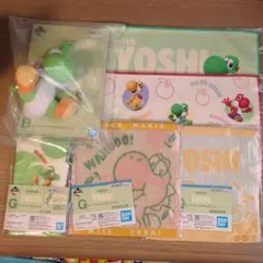 一番くじ スーパーマリオ with YOSHI B賞 カラフルヨッシー G賞5種