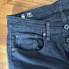 G-Star RAW 3301 Tapered スキニーデニW31L32ブラック