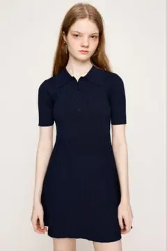新品タグ付き　SLY COLLARED PLEATS HG ショートワンピースのサムネイル