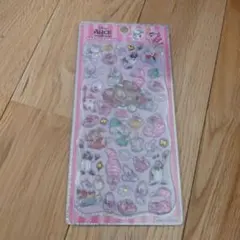 プチドロップステッカー　アリス　チシャ猫