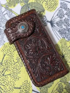 定価48000円ケイシイズ・ダイヤモンドパイソン／イーグルコンチョ本革