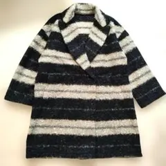 【美品】 SPECHIO カールジャガード チェスターコート L ダブルのサムネイル