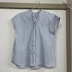 ORIHICA ストライプ 半袖シャツ L