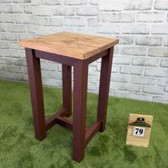木製 丸イス スピンスツール(エボニーブラック） ハンドメイド - メルカリ