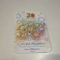 ディズニーシー　カラフルハピネス　ダッフィ20周年記念ステッカー